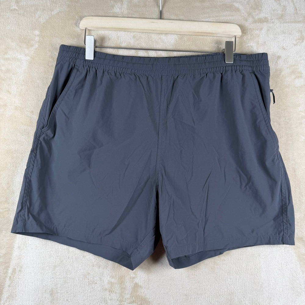 Buck Mason Mens XL Gray Nylon Spandex Performance Shorts Gorpcore Techwear